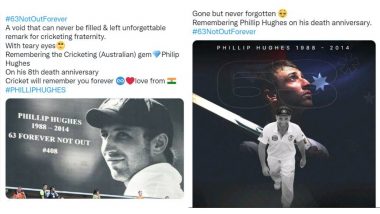 #63NotOutForever! On Phillip Hughes’ Death Anniversary, Netizens Remember Late Australian Cricketer With Heartfelt Messages and Tributes